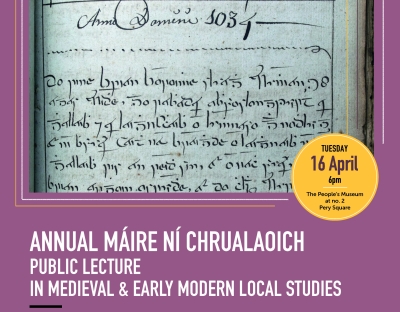 Public Lecture in Medieval & Early Modern Local Studies