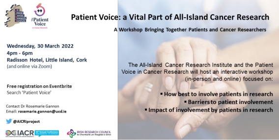 Patient Voice: A Vital Part of All-Island Cancer Research