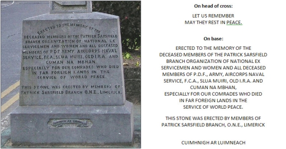Cumman na Mban Memorial, Percy Square Limerick