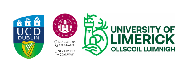 UCD, UoG and UL logos