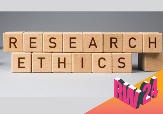 Research Ethics spelled out with tiles