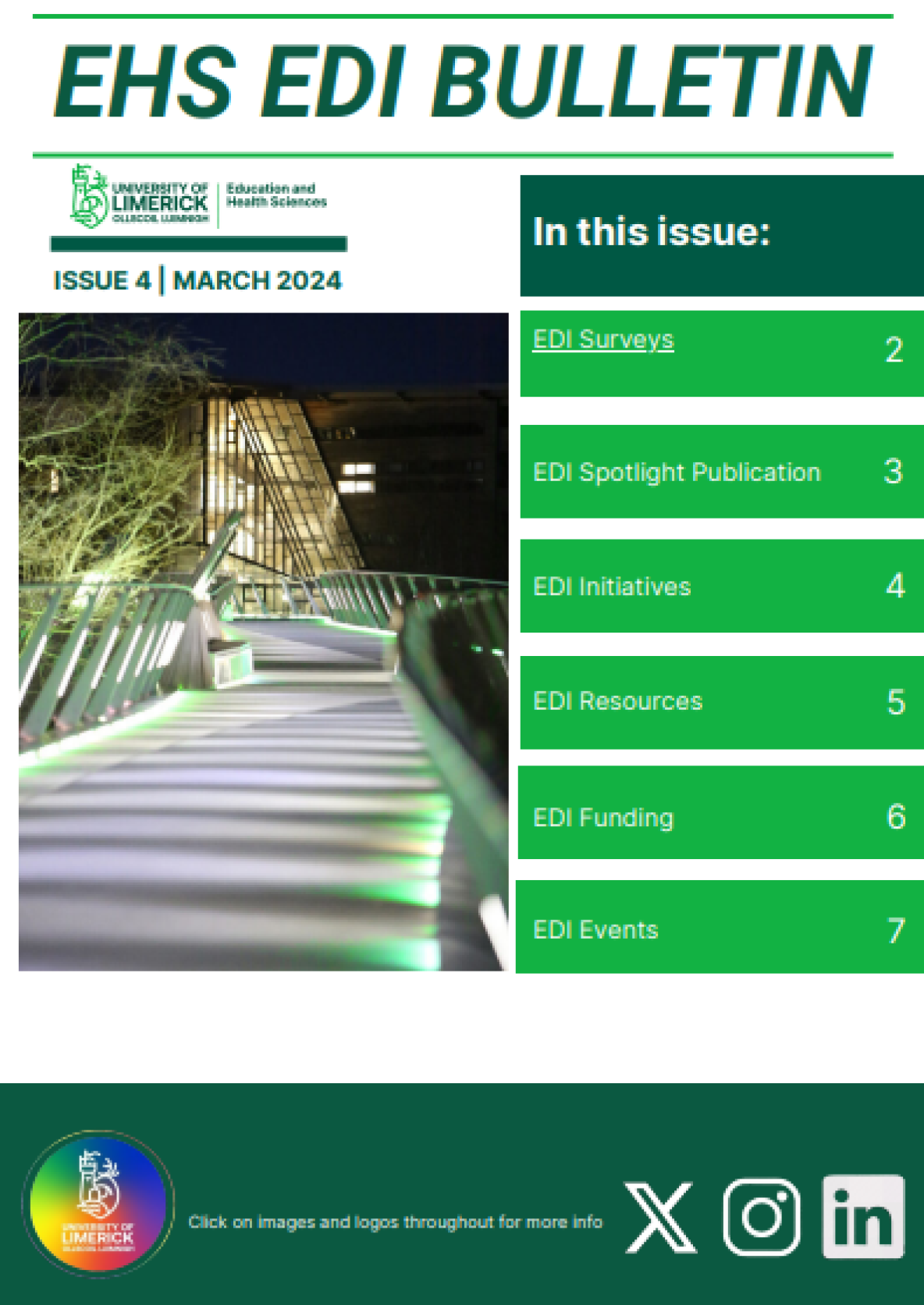 Cover Page of EHS EDI News Bulletin Issue 4 March 2024
