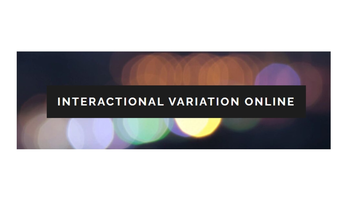 Image shows the text "Interactional Variation Online"