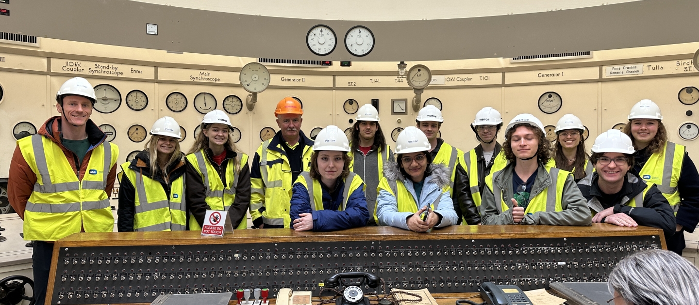 GLSD Students at Ardnacrusha Hydro Station in the old control room