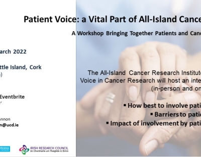 Patient Voice: A Vital Part of All-Island Cancer Research