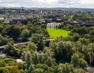image shows University of Limerick from above 