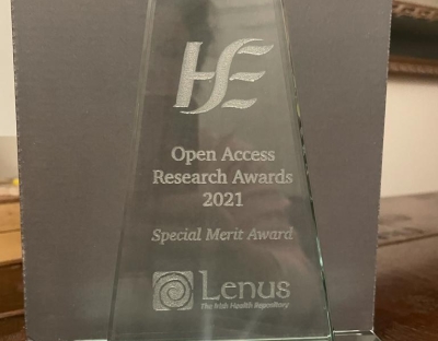 Image shows HSE special merit award