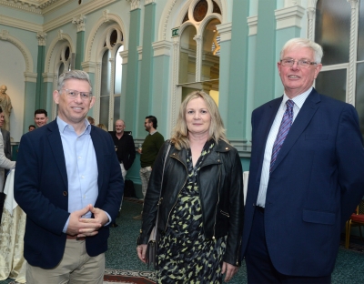 Prof Colum Dunne (SOM), Prof Nuala O’Connell (UHL and SOM), Dr Patrick O’Sullivan (RAMI) pictured