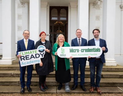 A group pictured at the launch of the Climate Ready Academy Stackable Microcredits in Partnership with the University of Limerick 