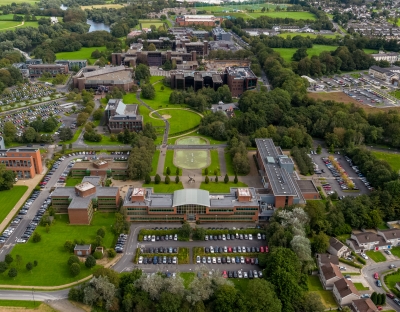 An aerial image of the UL campus