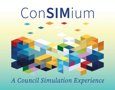 image shows ConSIMium advertisement card 