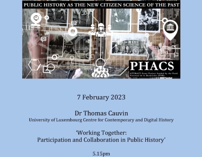Limerick History Research Seminar Dr Thomas Cauvin, 7 February