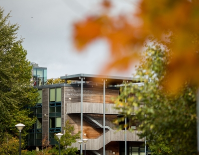 the languages building on an autumn day