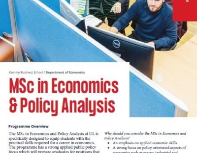MSc in Economics & Policy Analysis