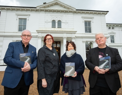 A picture of the group at the launch of the book at Plassey House