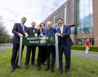 A group at UL launching the new Feeney Way