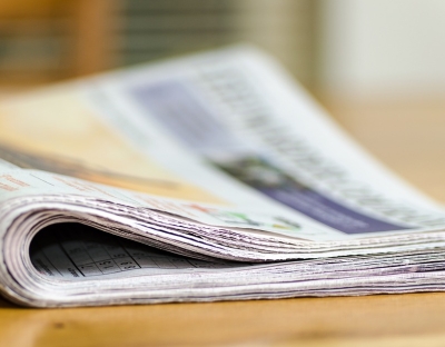 picture of a folded newspaper