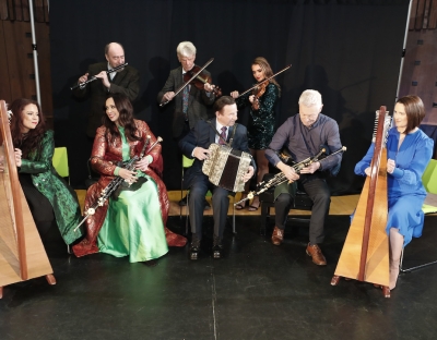 A group picture of the Gradam Ceoil TG4 Music Award winners