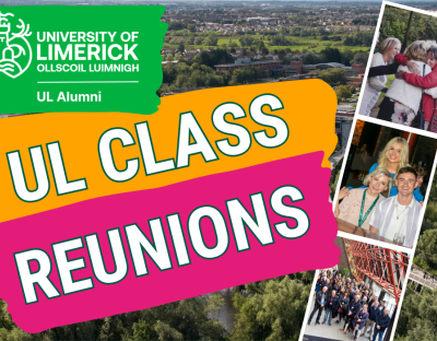 Montage of images from previous class reunions