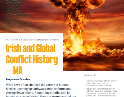 Irish and Global Conflict History MA