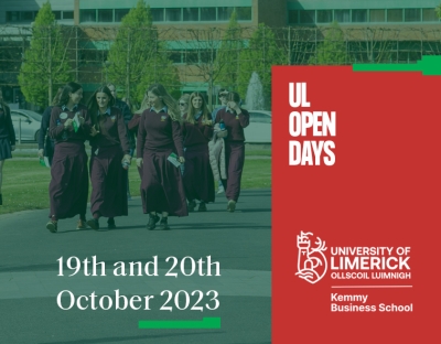 Graphic showing secondary school students on campus on open day