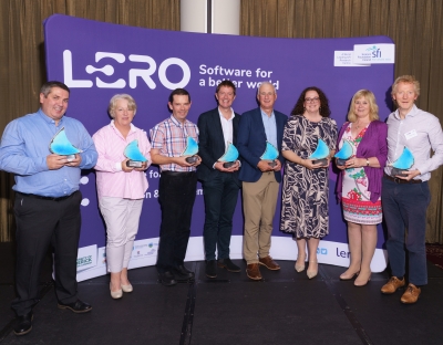 A group image of researchers who have been awarded prizes by Lero