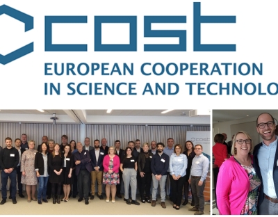 European Cooperation in Science and Technology Logo and two pictures taken at the meeting of those people who were present.