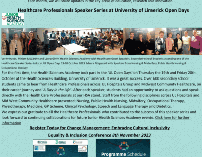 Health Sciences Academy November Newsletter 