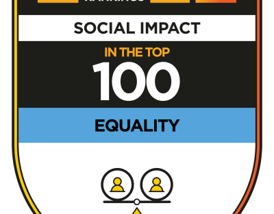 QS World University Rankings 2024 Social Impact badge Top 100 for Equality