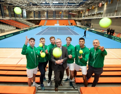 Irish team captain Conor Niland hails ‘world class’ facilities at UL for Davis Cup tie