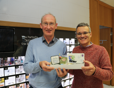 UL alumni Billy Walsh & Peter Davern at the launch of UL's Interactive Periodic Table