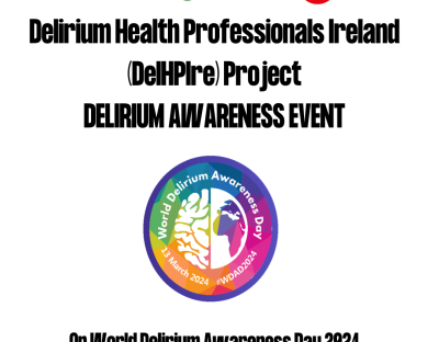 Delerium Awareness Event Poster with logos 