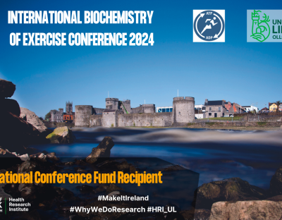 Decorative image of King Johns castle announcing IBEC 2024 conference is  recipient of the HRI International Conference Fund which will be held in UL in July 2024.