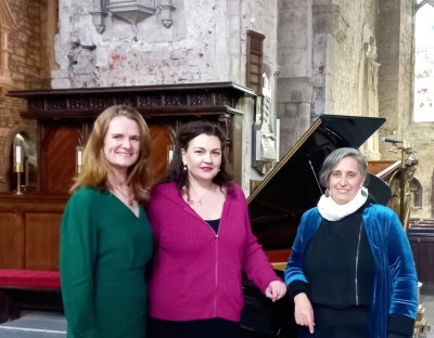 Yonit Kosovske with others at St Mary's Cathedral