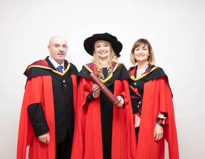 Dr Joyce is the first Mincéir in Ireland to graduate with a PhD. Dr Joyce is the first Mincéir in Ireland to graduate with a PhD.