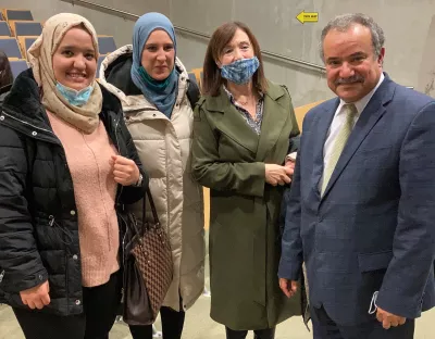 His Excellency the Ambassador of the Democratic Republic of Algeria , Prof Gisela Holfter, Prof Tewfik Soulimane.