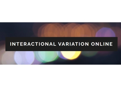 Image shows the text "Interactional Variation Online"