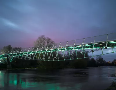 Living bridge, nighttime.