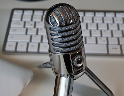 Image shows a microphone