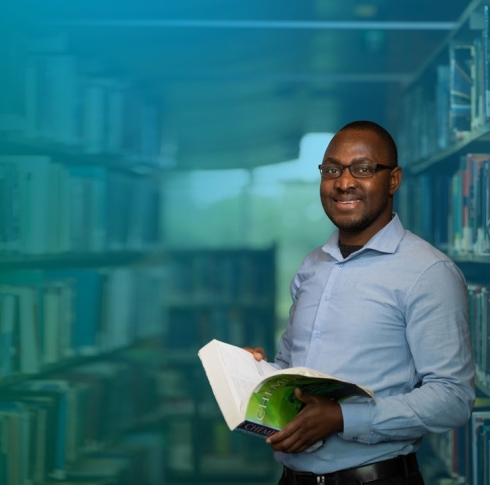 Researcher in the Library