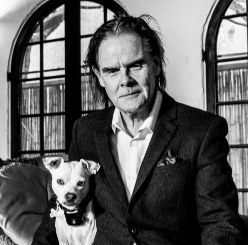 Patrick Cassidy with his dog