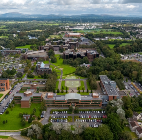 An aerial picture of the UL campus