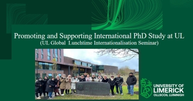 Promoting and Supporting International PhD Study at UL
