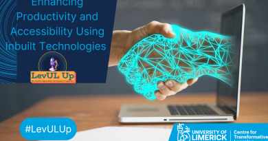 Poster for the Enhancing Productivity and Accessibility Using Inbuilt Technologies workshop provided by the Educational Assistive Technology Centre as part of the LevUL Up programme.