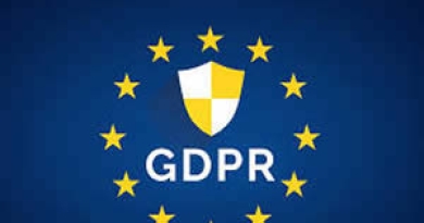 European union flag with GDPR in the middle