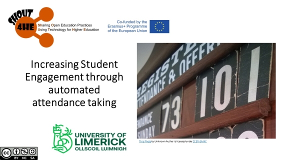 Increasing Student Engagement through automated attendance taking (Niall Devitt, KBS) 