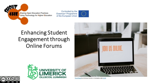Enhancing Student Engagement through Online Forums (Rachel Murphy, AHSS)