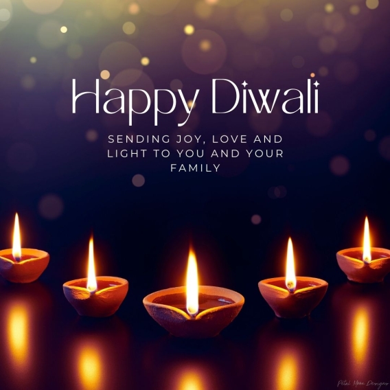 Happy Diwali Sending Joy, Love and Light to you and your family