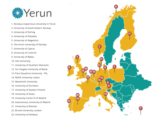 YERUN, the Young European Research Universities Network