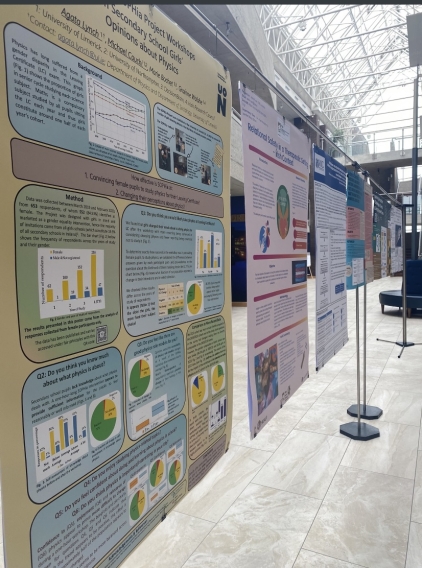 posters on display at the postgraduate conference